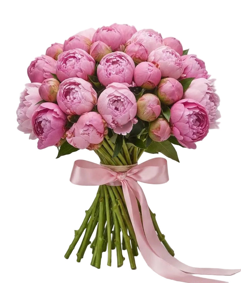 Dark Pink Peonies Bouquet