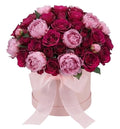 Cerise Blooms & Romantic Pink Peony Elegance Box