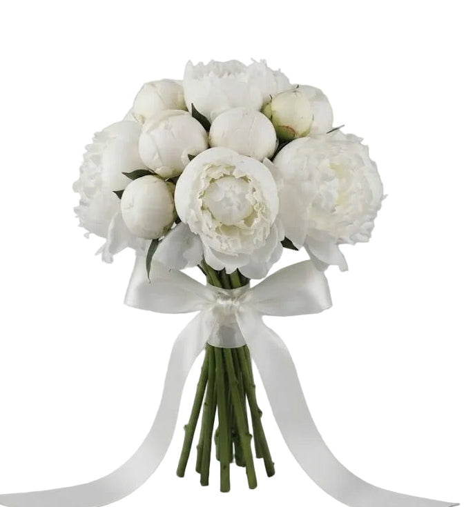 Classic White Peonies Bouquet