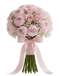 Gorgeous Bouquet of Peonies with Roses and Gypsophila