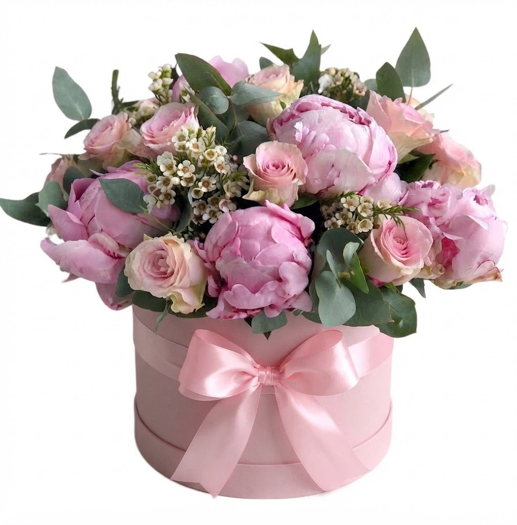 Lovely Box of Peonies & Roses