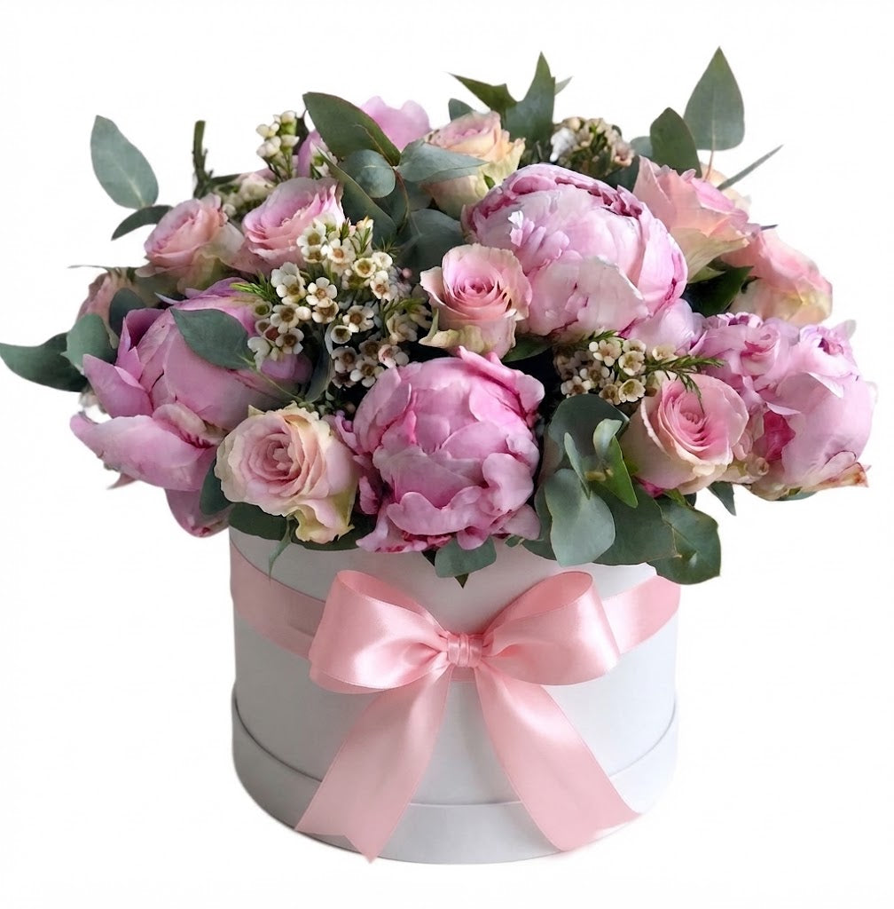 Lovely Box of Peonies & Roses