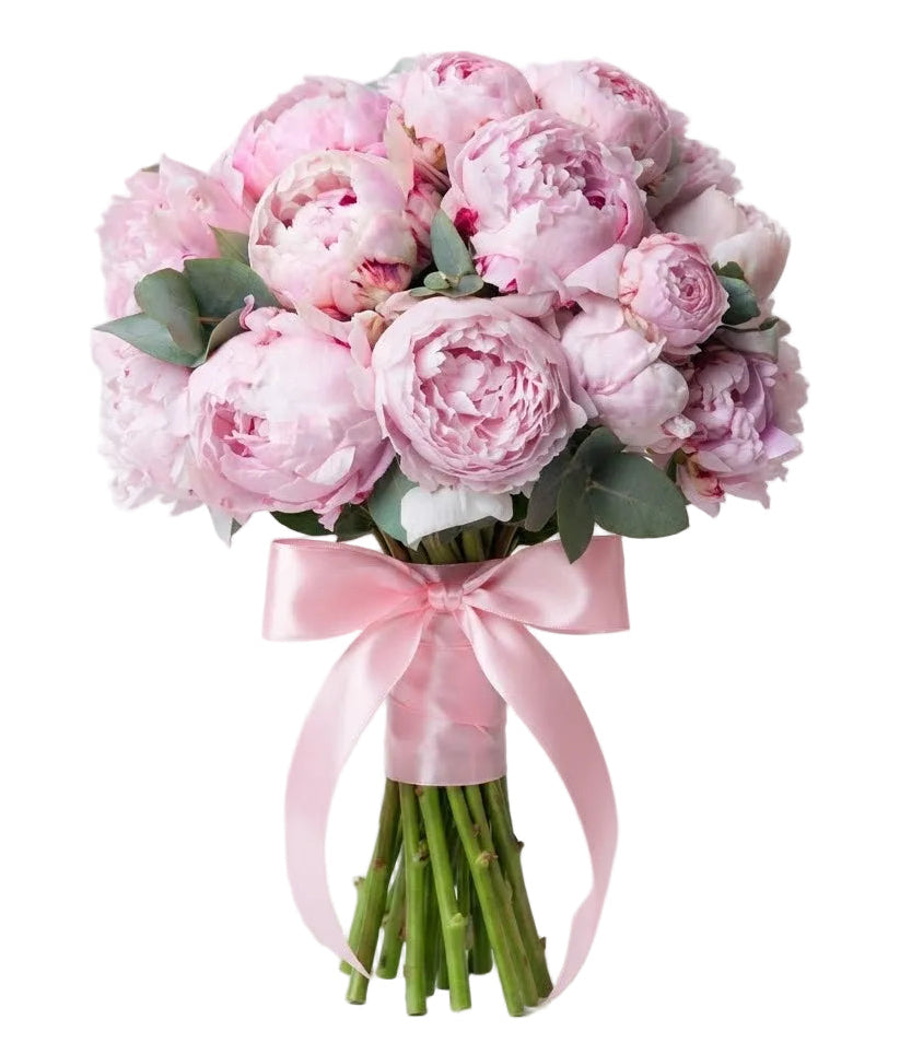 Luxury Peonies Bouquet with Eucalyptus