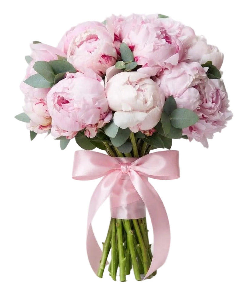 Luxury Peonies Bouquet with Eucalyptus