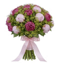 The Pink & Cerise Peony with Alchemilla Bouquet