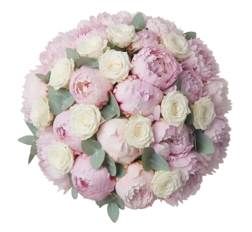 Wonderful Peonies and Roses Bouquet