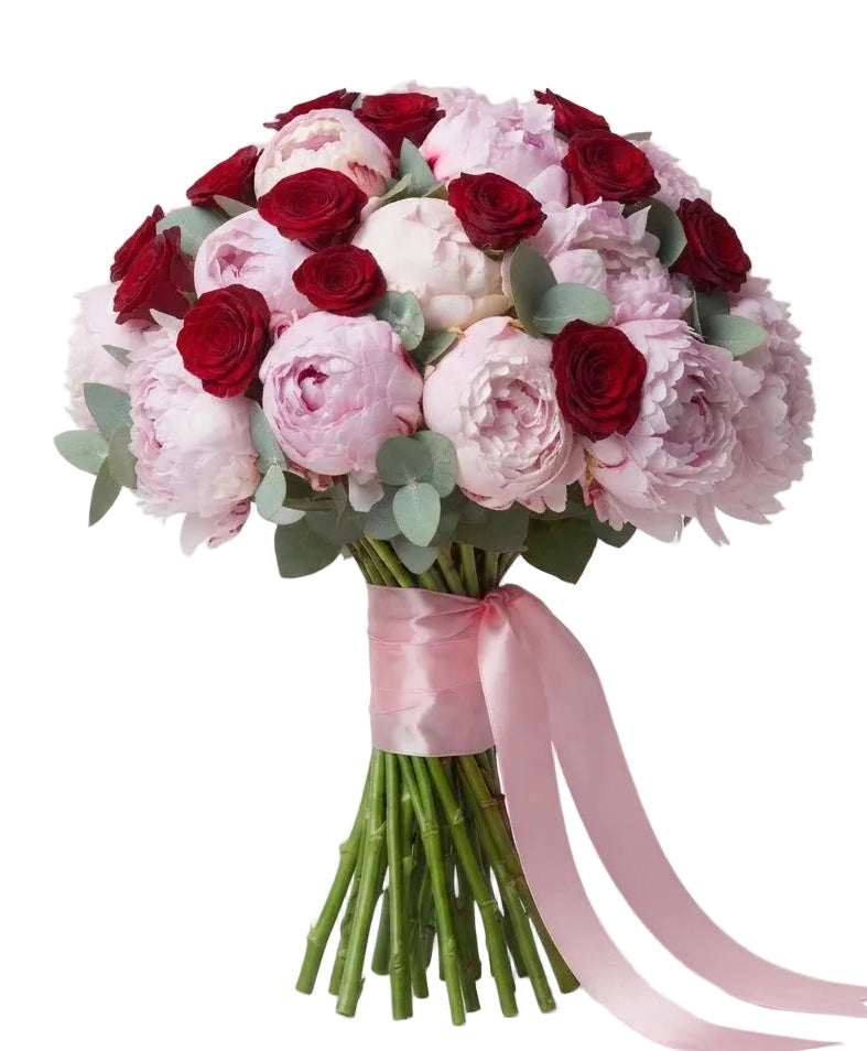 Wonderful Peonies and Roses Bouquet