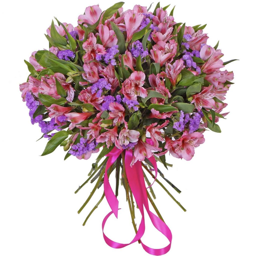 Alstroemeria & Limonium Bouquet - Fresh Bouquet Co.