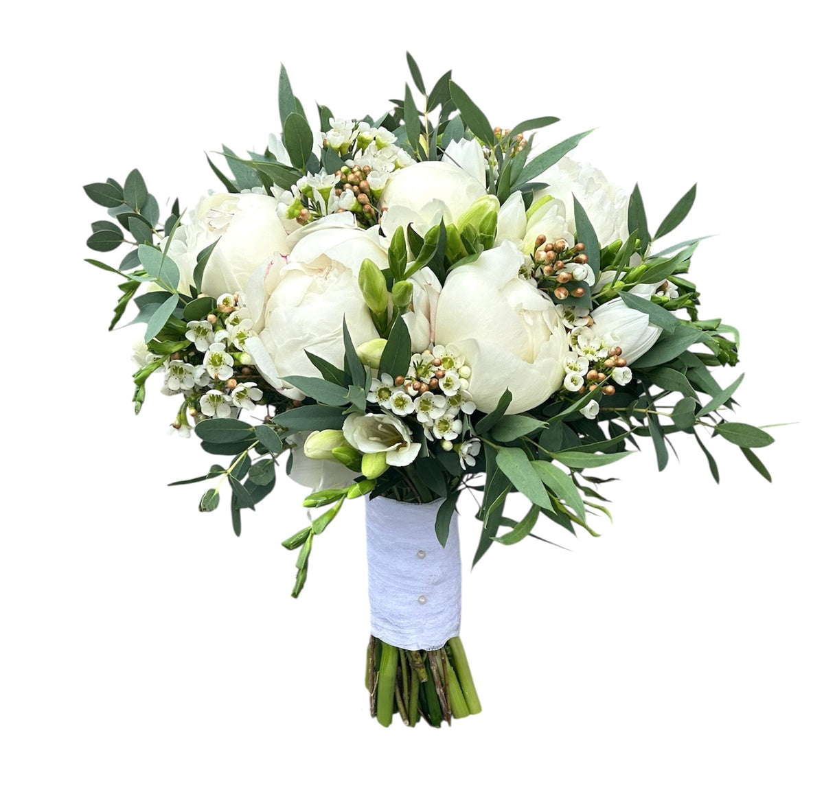 Boho Bouquet with Peonies and Freesias - Fresh Bouquet Co.
