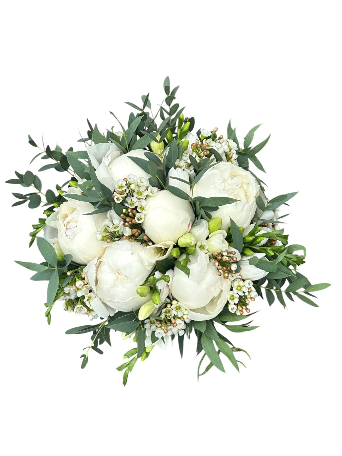 Boho Bouquet with Peonies and Freesias - Fresh Bouquet Co.