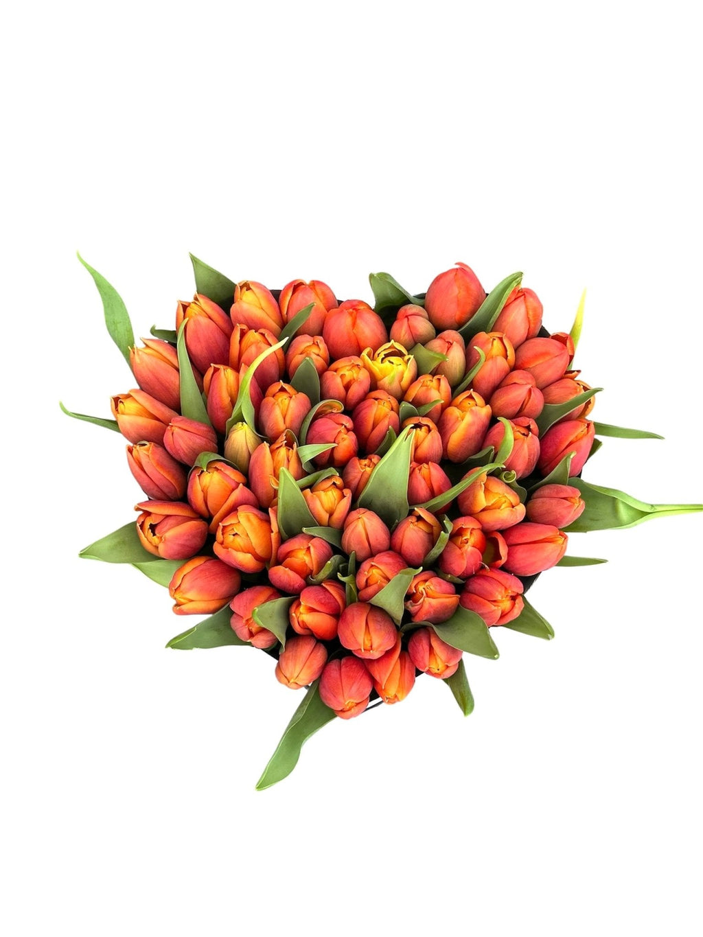 Classic Tulips in Heart Box - Fresh Bouquet Co.