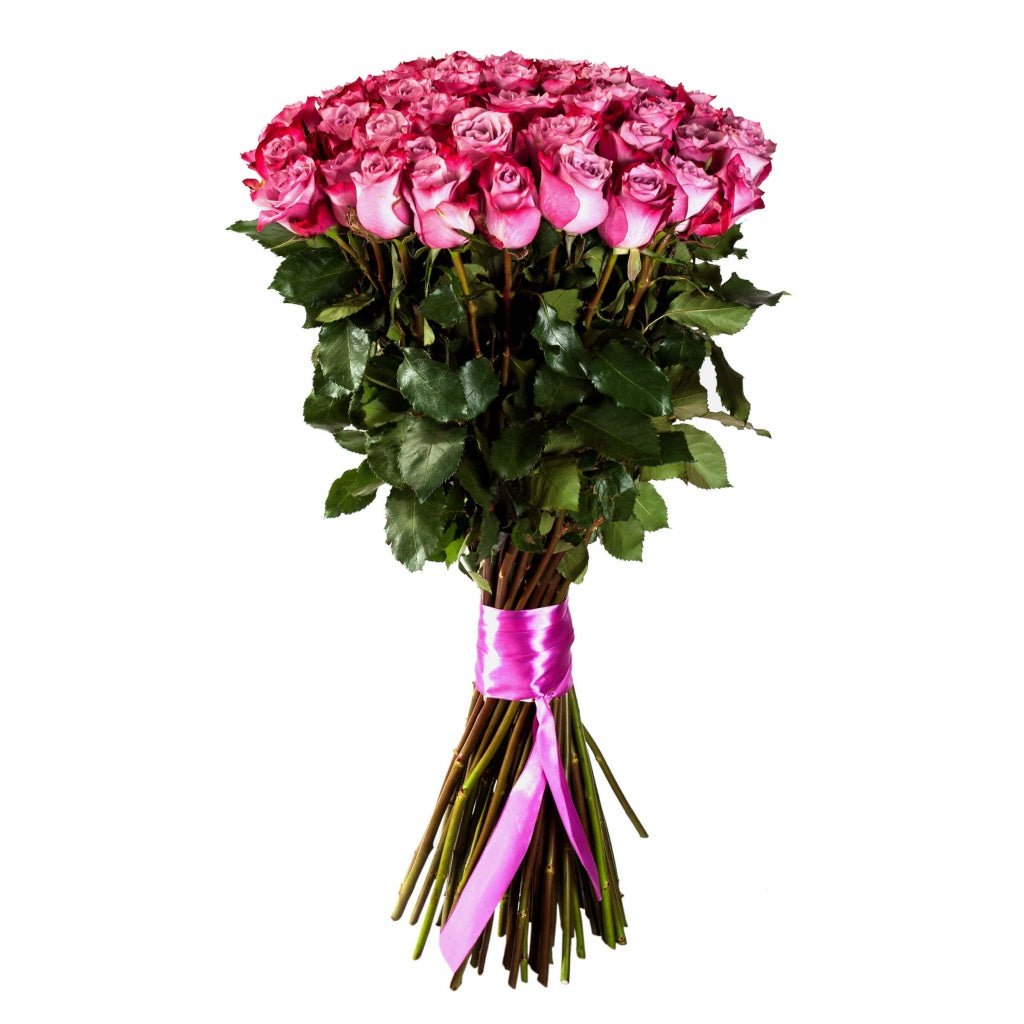 Deep Purple Roses Bouquet - Fresh Bouquet Co.