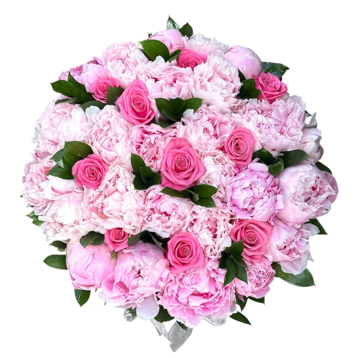 Luxury Pink Peonies & Roses Flower Box - Fresh Bouquet Co.