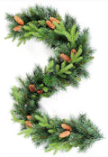 Natural Christmas Garland with Cones - Fresh Bouquet Co.