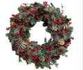 Ruby Red & Green Dried Lime Christmas Wreath - Fresh Bouquet Co.