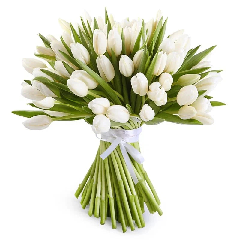 White Tulips Bouquet - Fresh Bouquet Co.