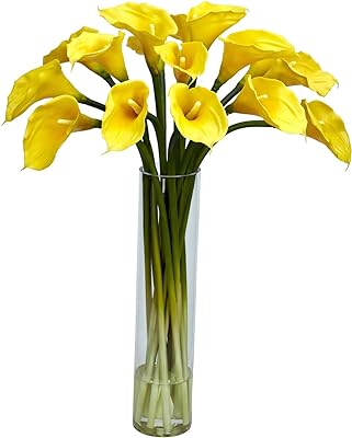 Yellow Calla Lily Bouquet in Vase - Fresh Bouquet Co.